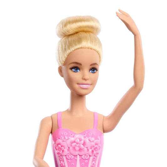 Barbie Ballerina Doll, Blonde Fashion Doll Wearing Purple Removable Tutu, Posed with Ballet Arms & βen Pointeβ Toe Shoes