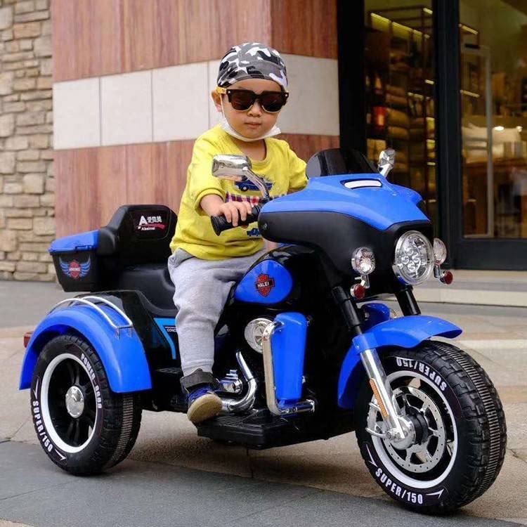 12V Kid's ABM-5288 Battery Operated Ride On Bike (Blue)