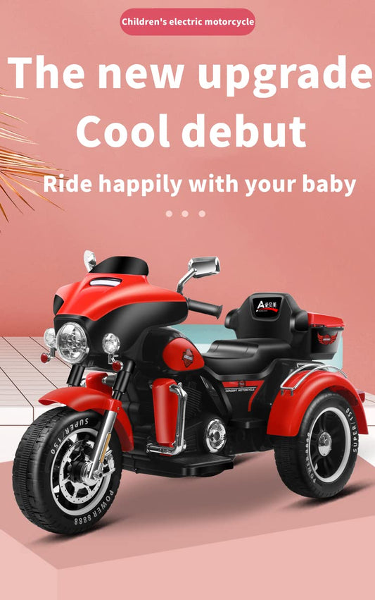 12V Kid's ABM-5288 Battery Operated Ride On Bike (Blue)