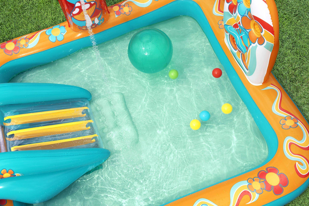 Bestway Retro Groove Inflatable Playcenter with Swimming Pool 735W Blower Included