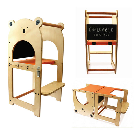 Montessori Toddler Learning Tower: Birch Plywood Build (1 Years+)
