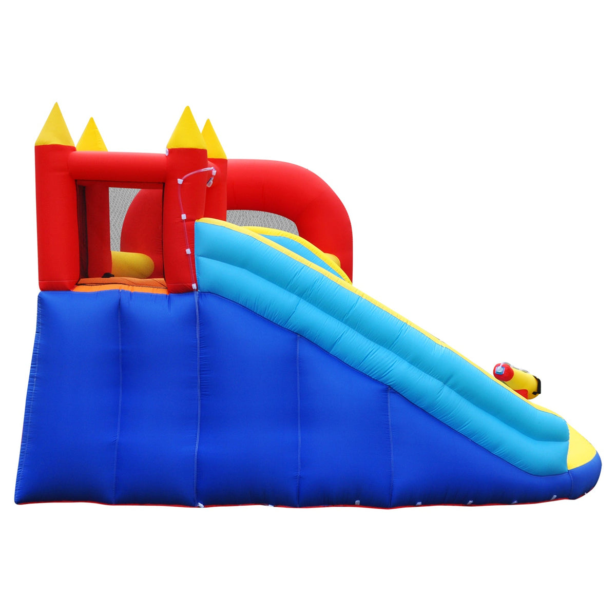 Inflatable Water Slide Bounce House, Slide Bouncer Castle Playhouse, 450W Air Blower for Kids Backyard Indoor Outdoor