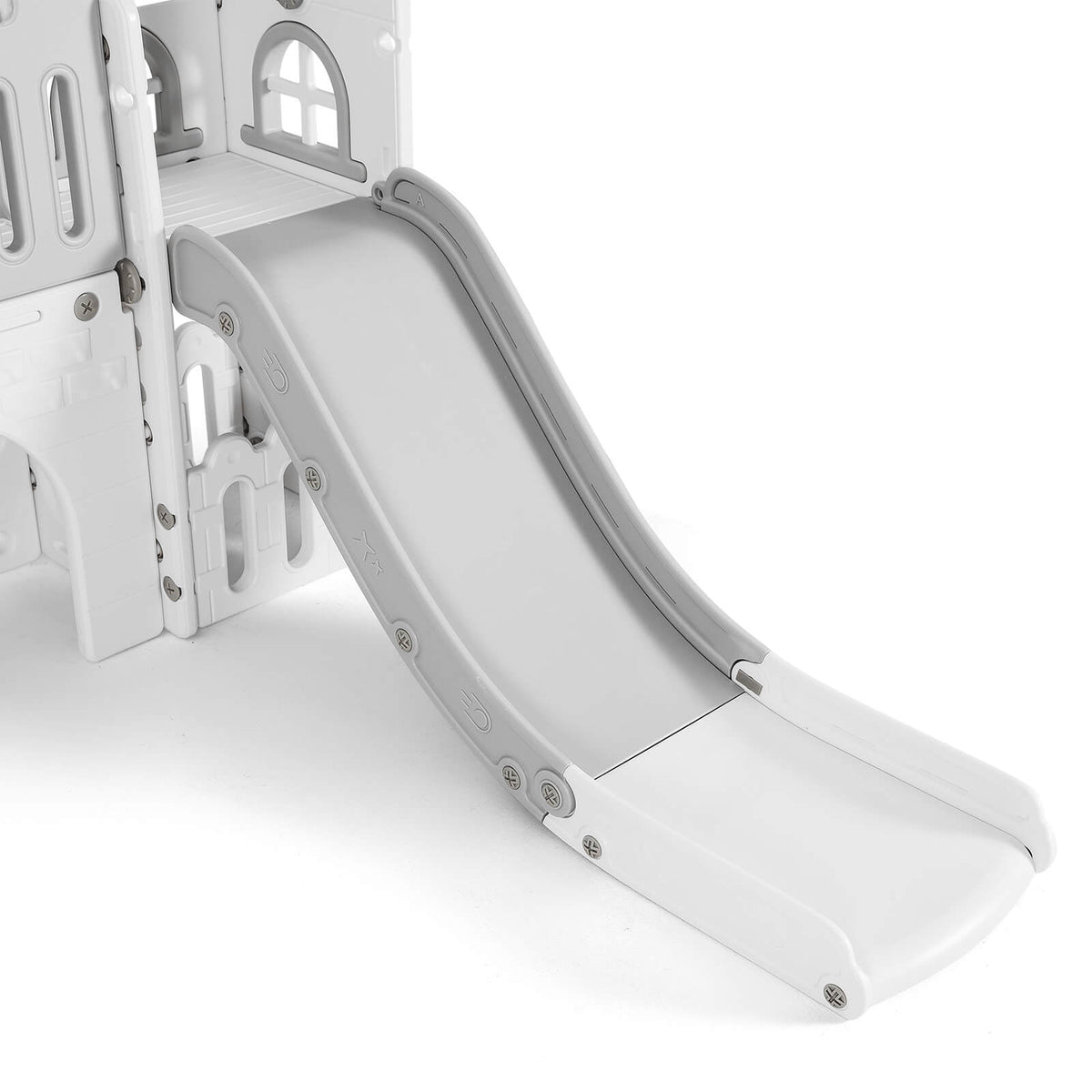 9 in 1 Toddler Slide, Freestanding Kid Climber Slide Playset, Toddler Playhouse, Indoor Outdoor Toy for Toddlers Age 1-3+ 735W Blower Included