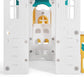 10 in 1 Toddler Slide, Freestanding Kid Climber Slide Playset, Toddler Playhouse, Backyard Playground Toy for Age 1-3+ 735W Blower Included