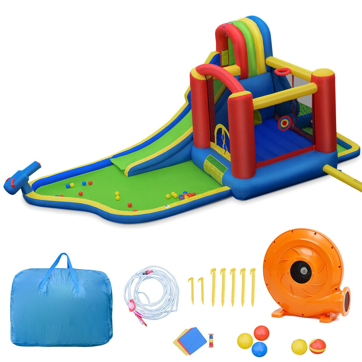 Inflatable Kid Bounce House Castle with Blower Free