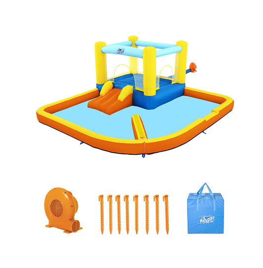 BEACH BOUNCE WATER PARK  Skip to the end of the images gallery 735W Blower Included