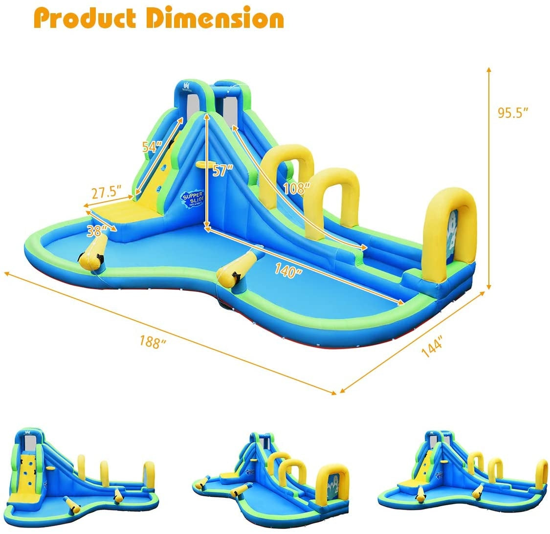 Multifunctional Inflatable Water Bounce with 735W Blower included