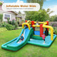 Inflatable Water Slide Climbing Bounce House with Tunnel and 735W Blower Free
