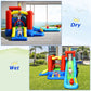 9-in-1 Inflatable Kids Water Slide Bounce House with 860W Blower Free