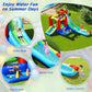 9-in-1 Inflatable Kids Water Slide Bounce House with 860W Blower Free