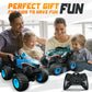 Bezgar 1:20 RC Monster Truck with Two Car Shells, Light, Music & 360° Spins