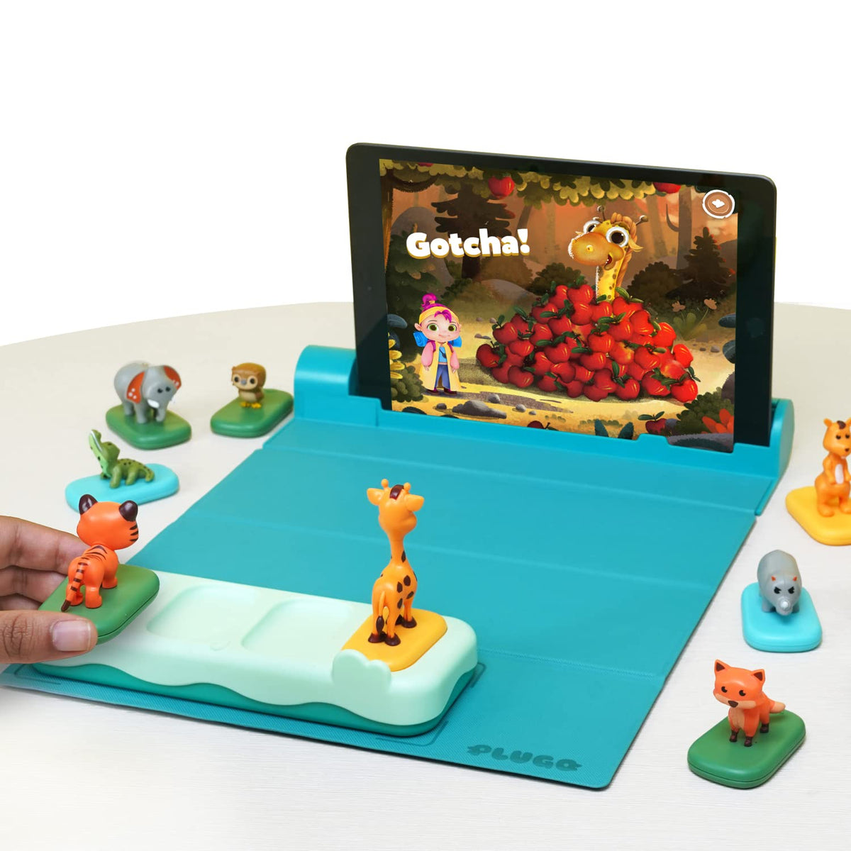 PlayShifu Plugo Animals - Super Safari Adventure Kit with Puzzles for Kids Ages 4 Years & Up (App Based, Device Not Included)