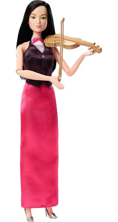 Barbie Careers Violinist Musician Doll With Violin And Bow For Kids Ages 3+