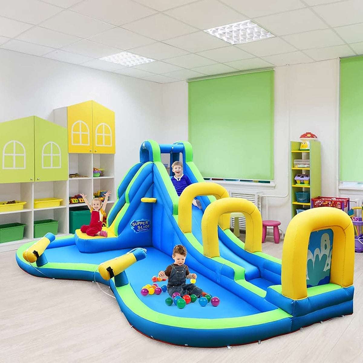 Multifunctional Inflatable Water Bounce with 735W Blower included