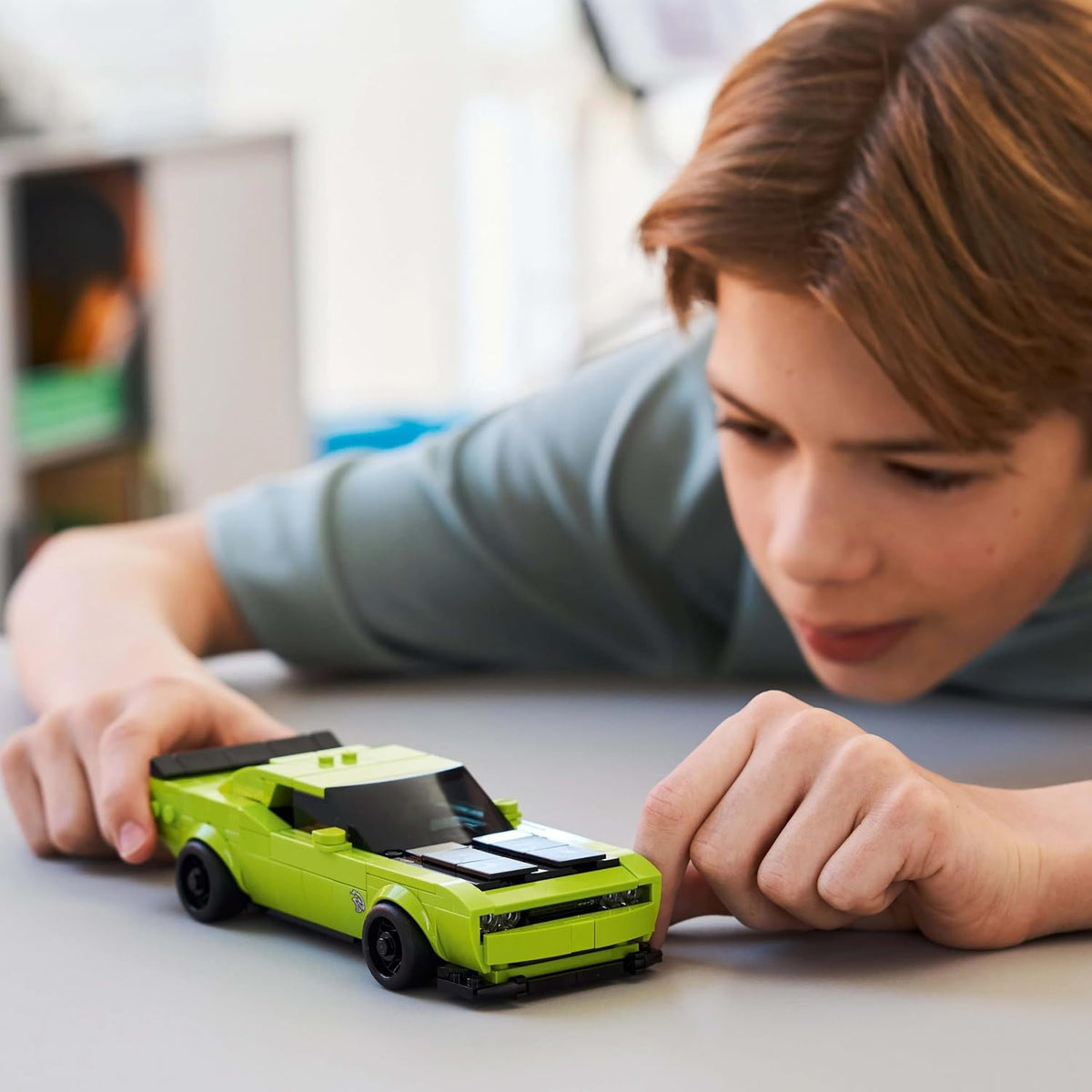 LEGO Speed Champions Dodge Challenger SRT Hellcat Sports Car Building Kit For Ages 9 Years & Up
