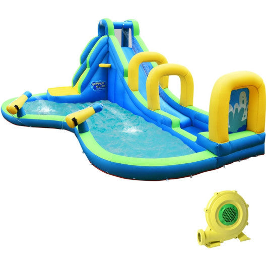 Multifunctional Inflatable Water Bounce with 735W Blower Free
