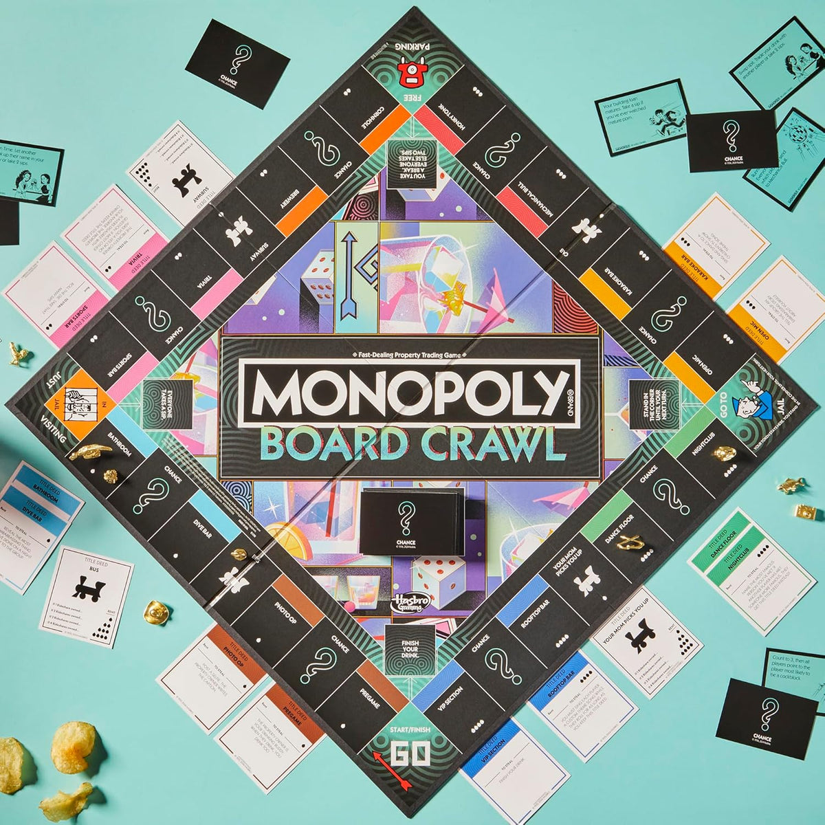 Monopoly Board Crawl Game | Official Monopoly Drinking Game for Adults Only For Ages 21+
