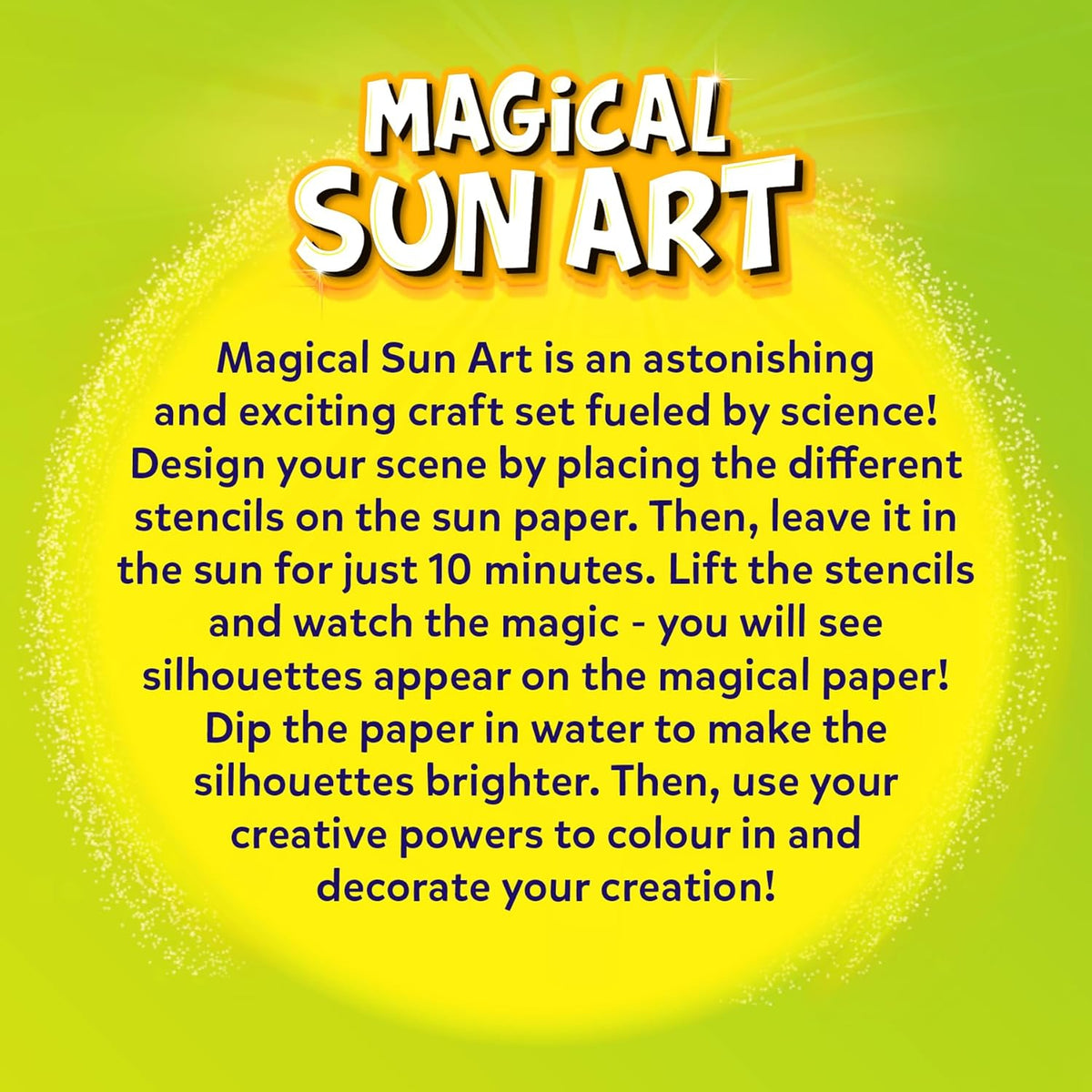 Skillmatics Magical Sun Art Out In Nature Mess-Free DIY STEM Craft Paper Art Kit For Kids Ages 4+