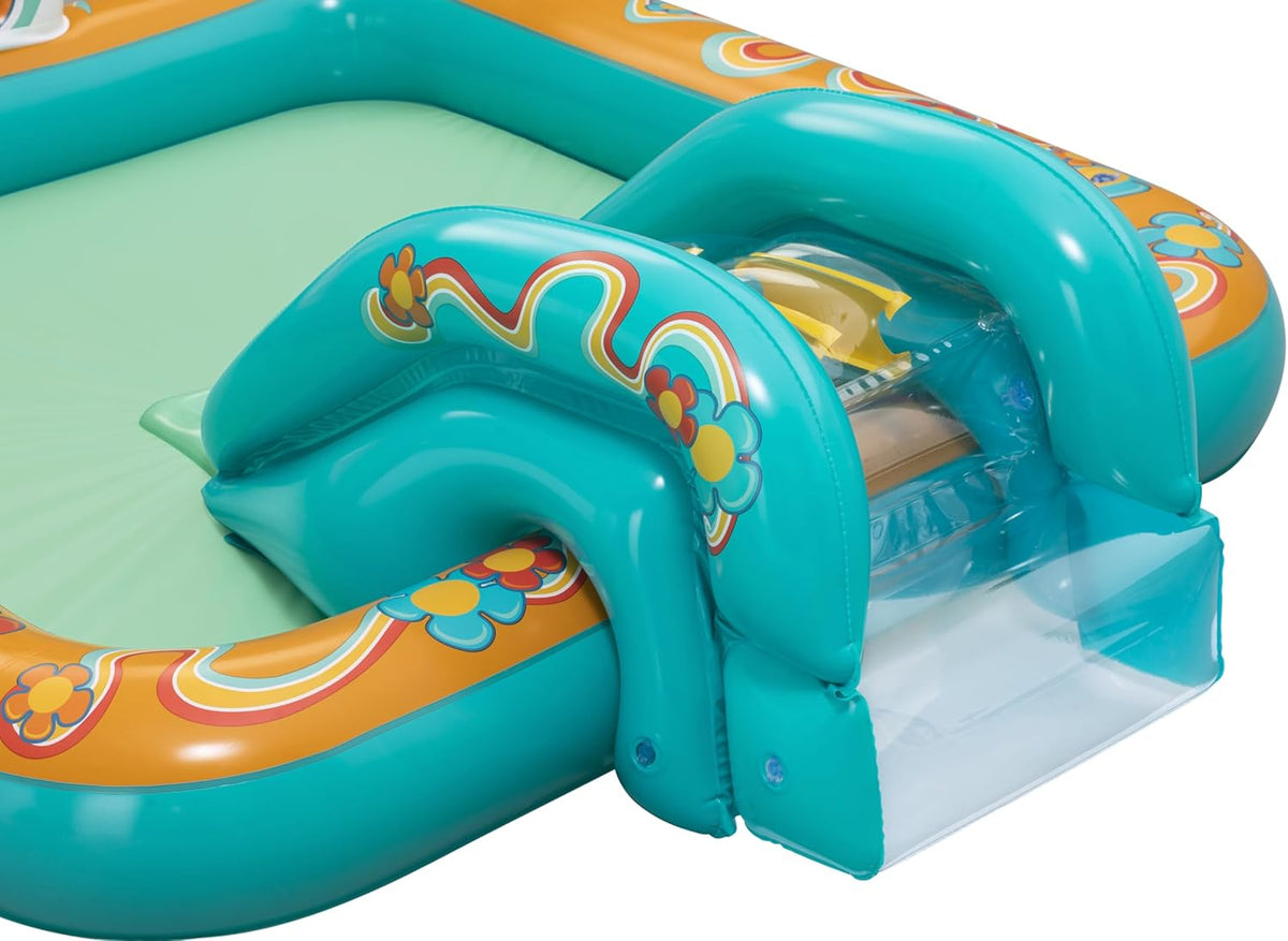 Bestway Retro Groove Inflatable Playcenter with Swimming Pool 735W Blower Included