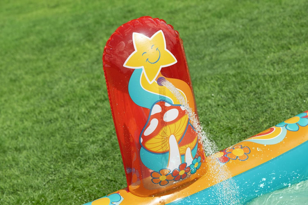 Bestway Retro Groove Inflatable Playcenter with Swimming Pool 735W Blower Included