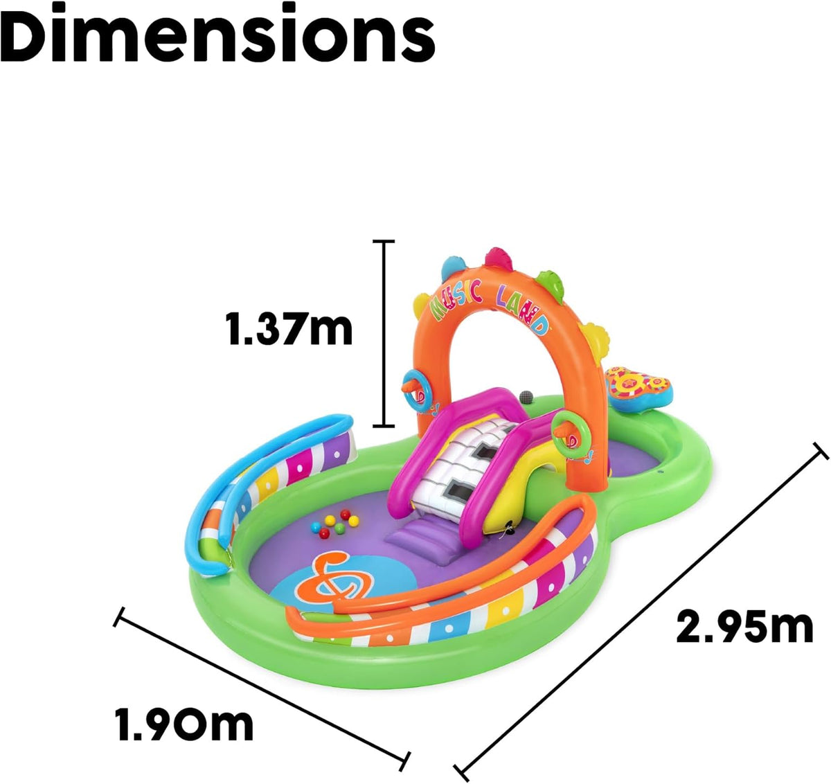 Bestway  Sing 'N Splash Play Center with pool 735W Blower Included
