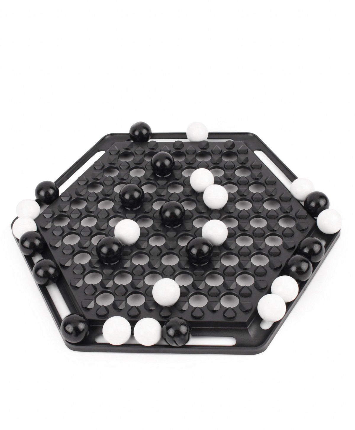 Funskool Abalone Strategical Hexagonal Board Game - Black And White