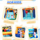 Multi-Activity Inflatable Bouncy Castle with Slide, Ball Pit, Basketball Hoop & Climbing Area – Kids Indoor Outdoor Fun Playset 735W Blower Included