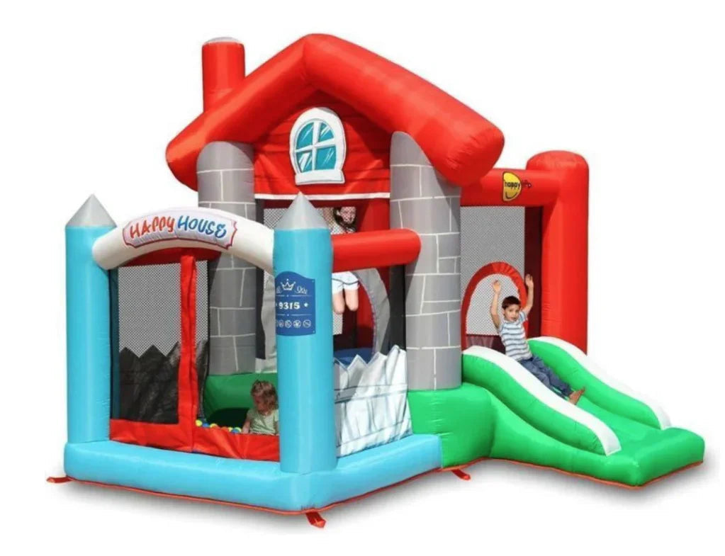 Happy Hop: Happy House Inflatable Jumping Castle 735W Blower Included