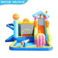 Candy House Inflatable Water Park for Kids with Slide, Pool & Water Cannon 735W Blower Included