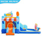 Candy House Inflatable Water Park for Kids with Slide, Pool & Water Cannon 735W Blower Included
