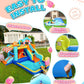 Candy House Inflatable Water Park for Kids with Slide, Pool & Water Cannon 735W Blower Included