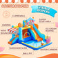 Candy House Inflatable Water Park for Kids with Slide, Pool & Water Cannon 735W Blower Included