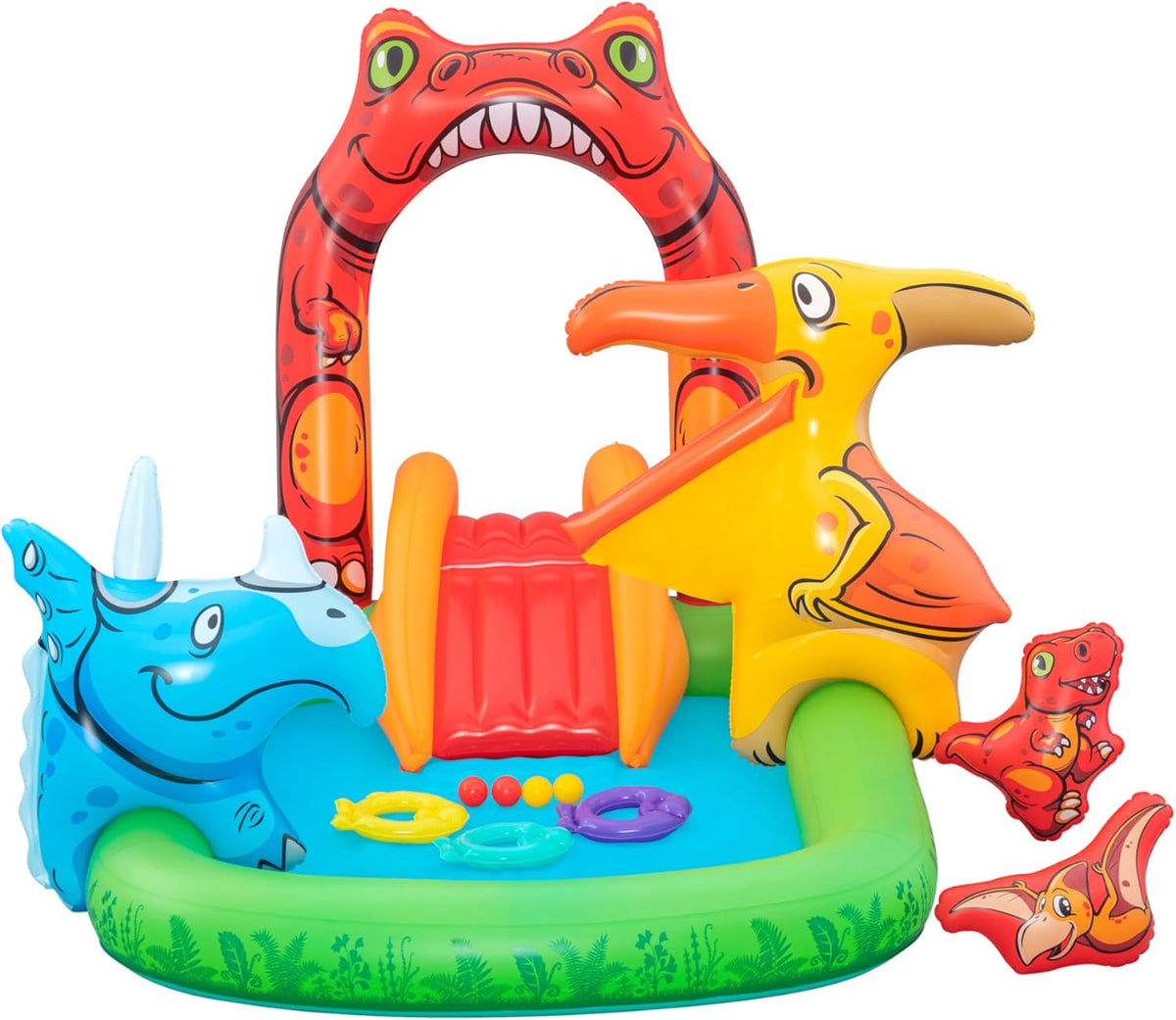 Bestway Jurassic Splash Inflatable Playcenter with Swimming Pool 735W Blower Included