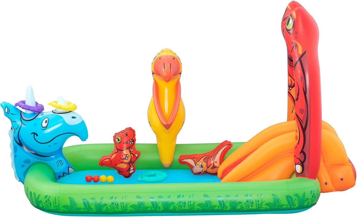 Bestway Jurassic Splash Inflatable Playcenter with Swimming Pool 735W Blower Included