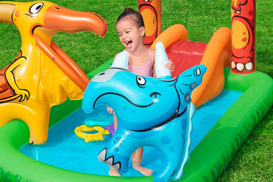 Bestway Jurassic Splash Inflatable Playcenter with Swimming Pool 735W Blower Included