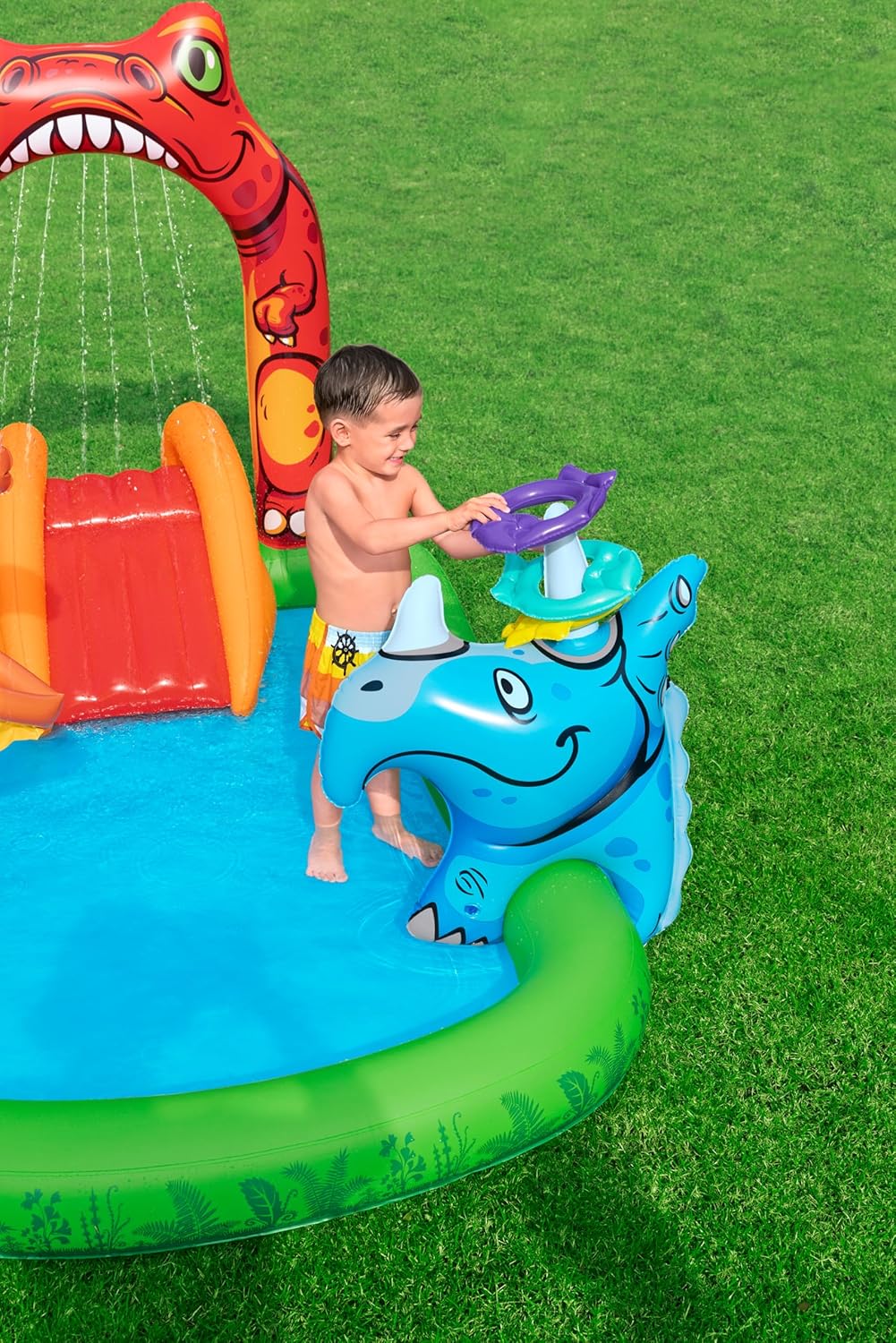 Bestway Jurassic Splash Inflatable Playcenter with Swimming Pool 735W Blower Included
