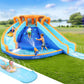 AirMyFun Kids Inflatable Pool Water Double Slide Park Jumping Castle 465X390CM 735W Blower Included