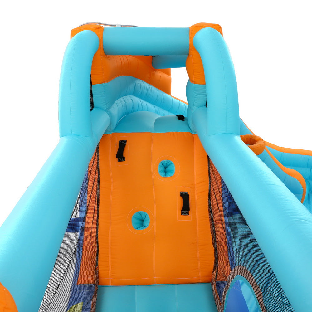 AirMyFun Kids Inflatable Pool Water Slide Park Jumping Castle Bounce 382X381CM 735W Blower Included
