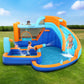 AirMyFun Kids Inflatable Pool Water Slide Park Jumping Castle Bounce 382X381CM 735W Blower Included
