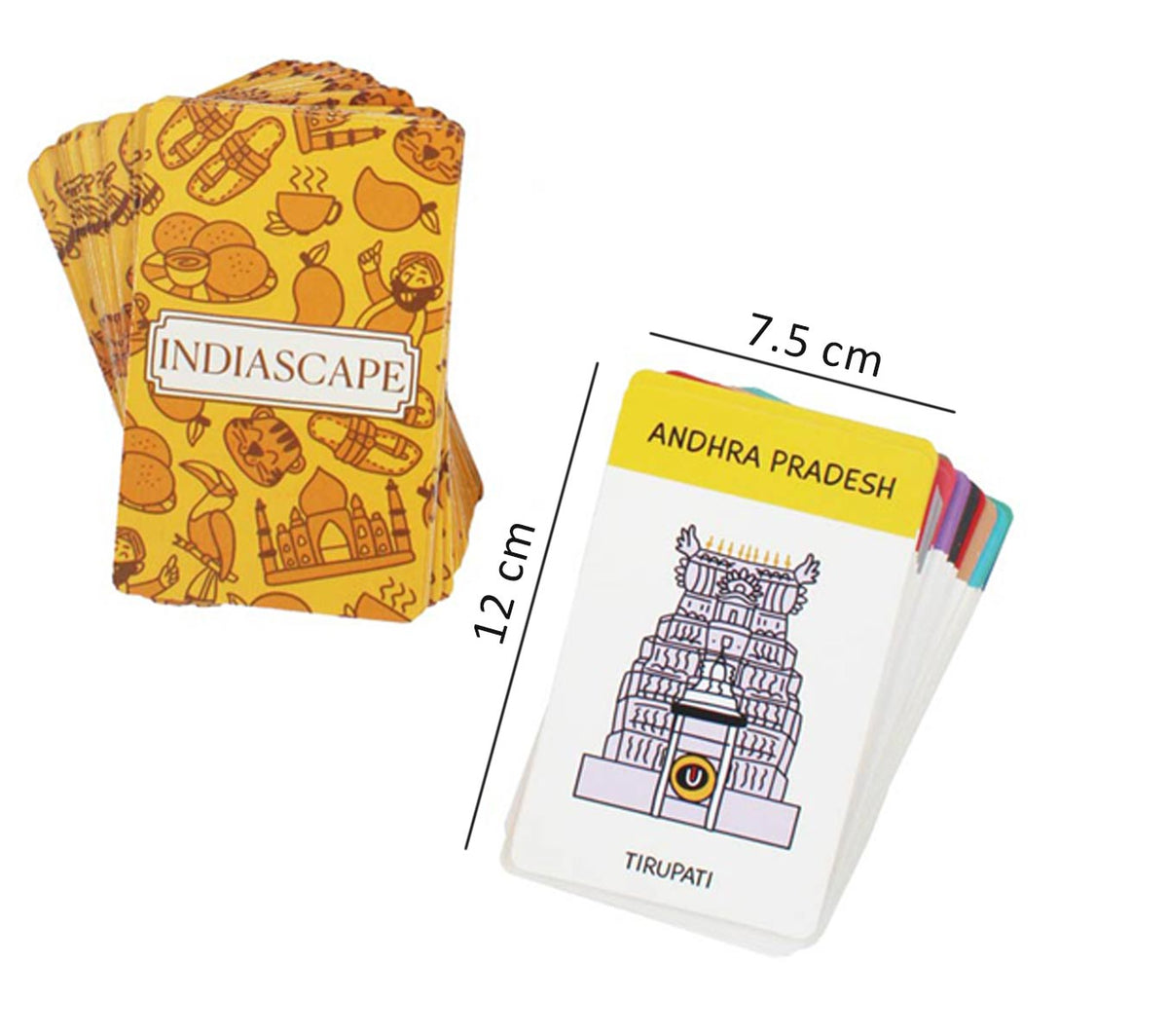 Indiascape - Indian States Card Game with 150 Cards (5+ years)