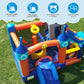 Kids Bouncy Castle House 16x11.7x10ft PVC Inflatable Bounce House With 2 Slides Tunnels Climbing, Basketball Hoops Ball Pit, Jum 735W Blower  Free