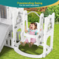 10 in 1 Toddler Slide, Freestanding Kid Climber Slide Playset, Toddler Playhouse, Backyard Playground Toy for Age 1-3+ 735W Blower Included