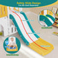 9 in 1 Toddler Slide, Freestanding Kid Climber Slide Playset, Toddler Playhouse, Indoor Outdoor Toy for Toddlers Age 1-3+ 735W Blower Included