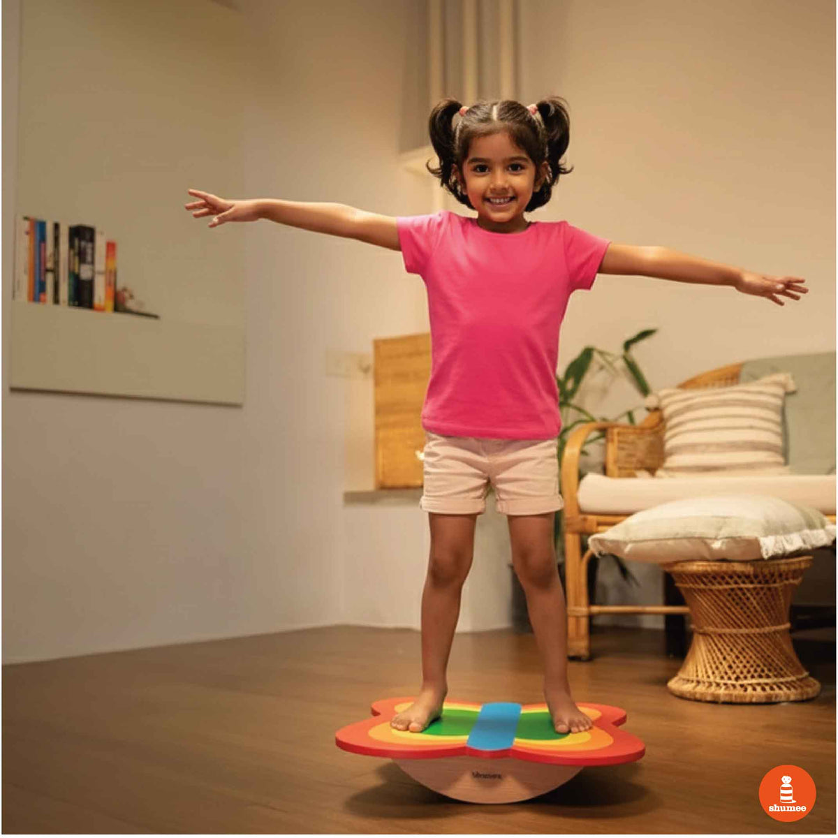 Wooden Butterfly Balance Board – Active Play & Coordination Builder