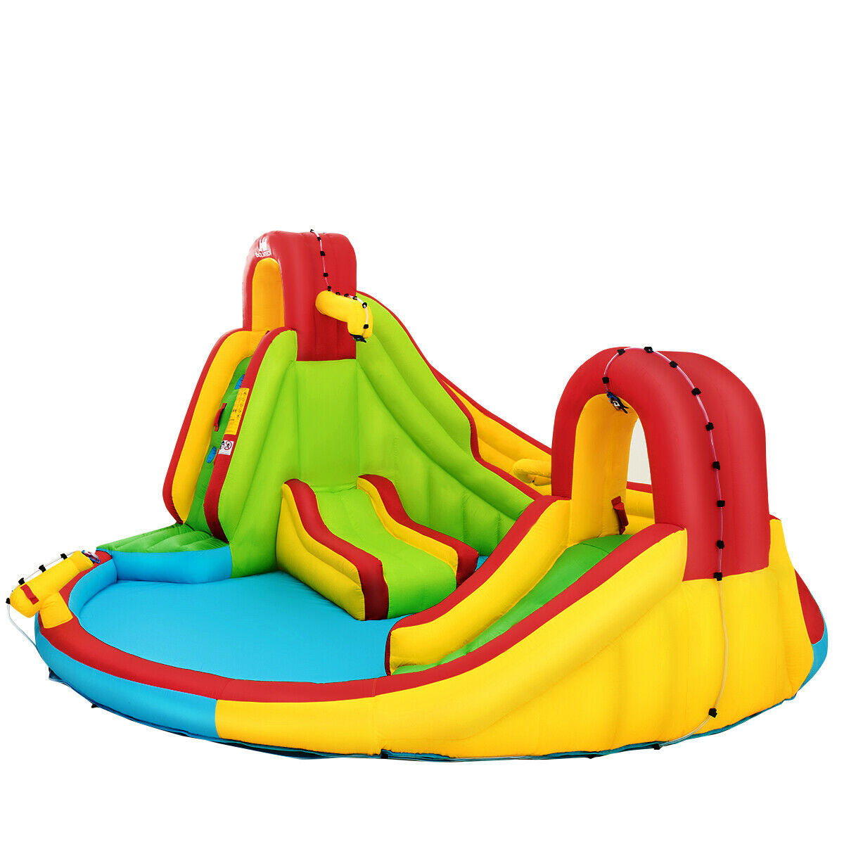 Kids Gift Inflatable Water Slide Bounce Park with 480 W Blower Free