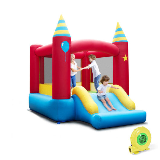 Inflatable Kids Bounce Castle with 480W Blower Free