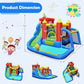 Inflatable Bounce House Splash Pool with Water Climb Slide Blower included Free
