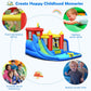 Inflatable Bounce House Splash Pool with Water Climb Slide Blower included Free