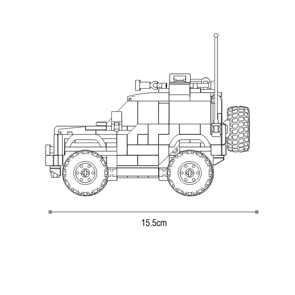 Sluban SUV 300, Building Blocks For Ages 6+