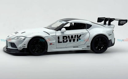 Toyota Supra GR LBWK 1:18 diecast scale model car collectible - Big Size